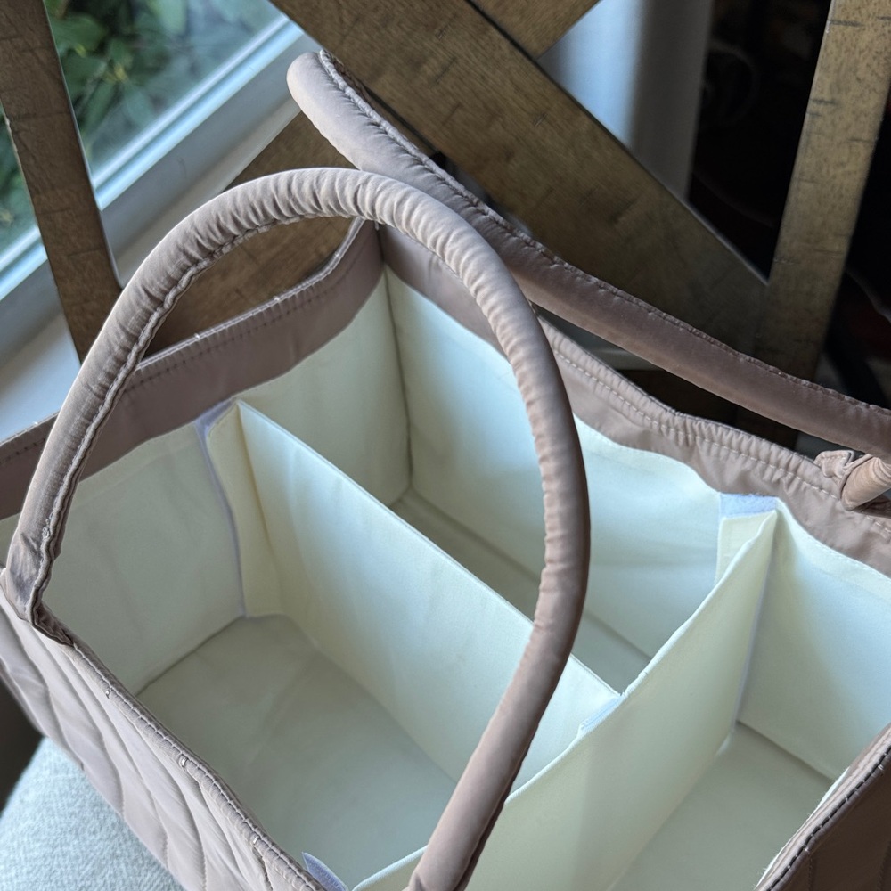 Foldable Storage Bin with Handles - Tan - Picture 4 of 7